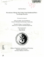 Prevention of Bridge Deck Icing Using Geothermal Heat Test Bridge Sections