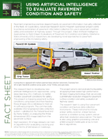 Using Artificial Intelligence to Evaluate Pavement Condition and Safety Fact Sheet