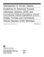 Display formats and commercial vehicle operator CVO workload
