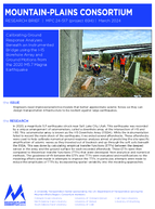 Calibrating Ground Response Analyses Beneath an Instrumented Bridge Using the I15 Borehole Array and Ground Motions from the 2020 M57 Magna Earthquake Brief