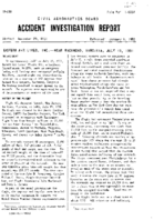 Investigation of Aircraft Accident EASTERN AIRLINES NEAR RICHMOND VIRGINIA 19510719