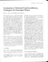 Evaluation of selected crashworthiness strategies for passenger trains