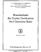 CAM 42 Nonscheduled Air Carrier Certification And Operation Rules