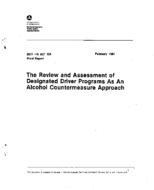 Review and Assessment of Designated Driver Programs as an Alcohol Countermeasure Approach