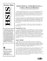 Safety effects of crosssection design on rural multilane highways  summary report