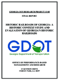 Historic Railroads of Georgia A Historic Context Study and Evaluation of Georgias Historic Railroads