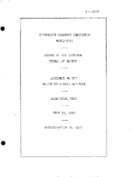 Interstate Commerce Commision Report of the Accident  Investigation Occuring on the BALTIMORE AND OHIO RAILROAD ALLANDALE O