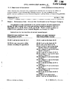 CAM 42 Supplement No 1   Performance Data  Aircraft Not Certificated in the Transport Category