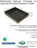 Determining Optimum Thickness for LongLife Concrete Pavement in Ohio