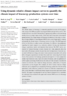 Using Dynamic Relative Climate Impact Curves to Quantify the Climate Impact of Bioenergy Production Systems over Time