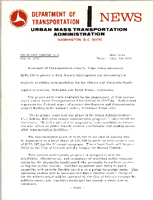Department of Transportation News Urban Mass Transportation Administration UMTA 7261