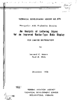 An analysis of Lettering Styles For An Improved RasterType Data Display