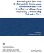 Evaluating the Sensitivity of Intermediate Temperature Performance Tests with ShortTerm and LongTerm Laboratory Conditioning Validation Study