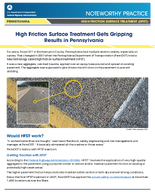 High Friction Surface Treatment Gets Gripping Results in Pennsylvania