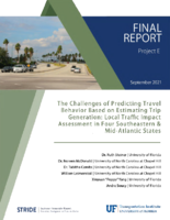 The Challenges of Predicting Travel Behavior Based on Estimating Trip Generation Local Traffic Impact Assessment in Four Southeastern and MidAtlantic States