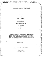 A Preliminary Study of Physical Standards in Relation to Success in Flight Training