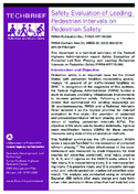 Safety Evaluation of Leading Pedestrian Intervals on Pedestrian Safety  techbrief