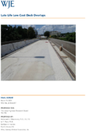 Late Life Low Cost Deck Overlays