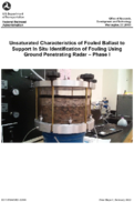 Unsaturated Characteristics of Fouled Ballast to Support In Situ Identification of Fouling Using Ground Penetrating Radar  Phase I