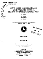 Active Beacon Collision Avoidance Logic Evaluation Volume II Collision Avoidance BCAS Threat Phase