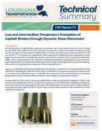 Low and Intermediate Temperature Evaluation of Asphalt Binders Through Dynamic Shear Rheometer Technical Summary
