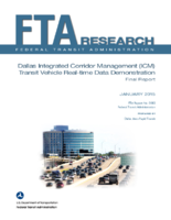 Dallas Integrated Corridor Management ICM  Transit Vehicle RealTime Data Demonstration Final Report