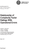 Relationship of Complexity Factor Ratings with Operational Errors