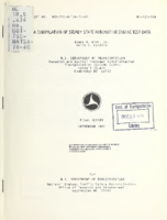 A compilation of steady state automotive engine test data  final report