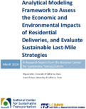 Analytical Modeling Framework To Assess the Economic and Environmental Impacts of Residential Deliveries and Evaluate Sustainable LastMile Strategies