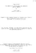 The effects of lowering the legal drinking age in Virginia  final report