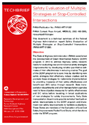 Safety Evaluation of Multiple Strategies at StopControlled Intersections  techbrief