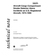 Aircraft Cargo Compartment Smoke Detector Alarm Incidents on USRegistered Aircraft 19741999