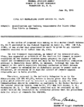 Part NA Release No 617a Qualification And Training Requirements For Pilots Other Than Pilots In Command
