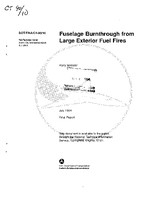 Fuselage Burnthrough from Large Exterior Fuel Fires
