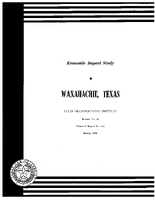 An Economic Impact Study of Interstate Highway 35E on Waxahachie Texas