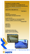 Feasibility of Reclaimed Asphalt Pavement as Aggregate in Portland Cement Concrete Pavement Phase II Field Demonstration