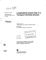 Longitudinal Impact Test of a Transport Airframe Section