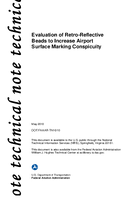 Evaluation of RetroReflective Beads to Increase Airport Surface Marking Conspicuity