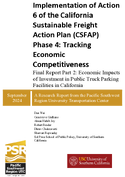 Implementation of Action 6 of the California Sustainable Freight Action Plan CSFAP Phase 4 Tracking Economic Competitiveness Final Report Part 2 Economic Impacts of Investment in Public Truck Parking Facilities in California