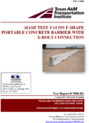 MASH Test 311 on FShape Portable Concrete Barrier With XBolt Connection