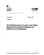 The Effectiveness of Laser and Radar Based Enforcement Programs for Deterrence of Speeding