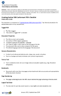 Creating Section 508 Conformant PDFs Checklist