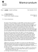 Assigned Load Ratings Memorandum