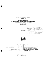 Experimental Automatic GroundAirGround Communication System