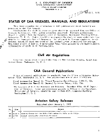 Status CAA Releases Manuals And Regulations