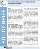TransitOriented Development Opportunities Among Failing Malls Policy Brief