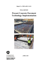 Precast Concrete Pavement Technology Implementation
