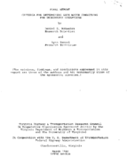 Criteria for determining safe water conditions for underwater operations