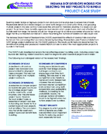 Indiana Dot Develops Models for Selecting the Best Projects To Bundle Project Case Study