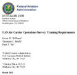 UAS Air Carrier Operations Survey Training Requirements